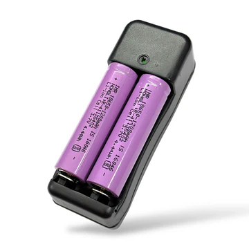 universal dual slot lithium cell battery charger 3.7v